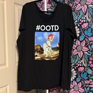 Torrid Disney #OOTD Black Short Sleeve Graphic Tee